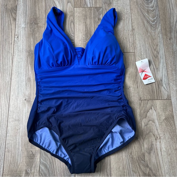 Lands' End Swim New Lands End One Piece Bathing Suit Swimsuit Tummy